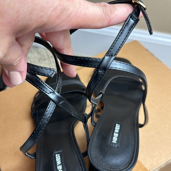 NWOT - Nine West Womens Georga Heeled Sandal, Black 001, Size 11M - 😍🖤 - Picture 8 of 17